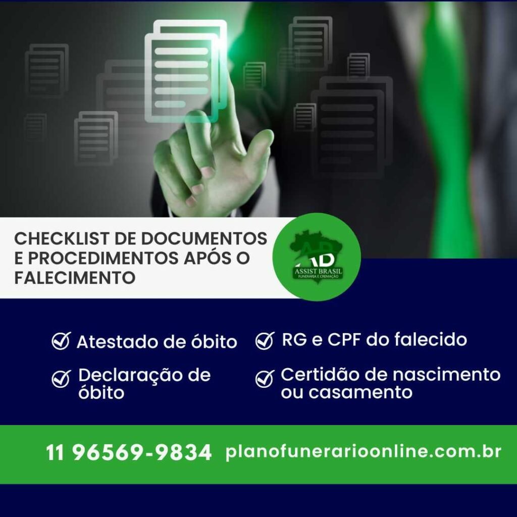 Checklist de Documentos e Procedimentos Após o Falecimento